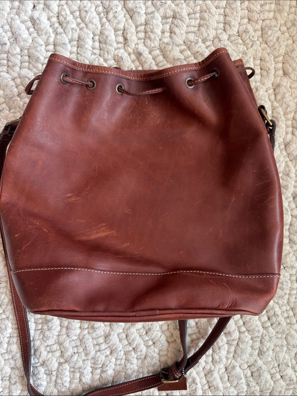 Tusting Drawstring Bucket Bag - Picture 6 of 7